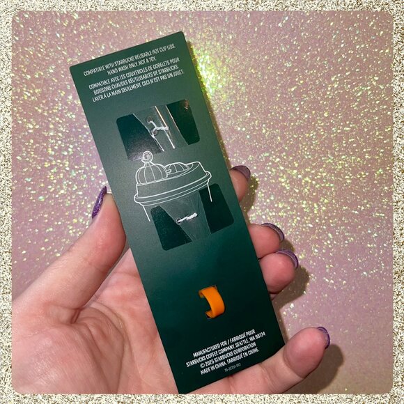 🎃 NWT 2025 Starbucks Reusable Hot Cup Lid Stopper - Picture 3 of 5